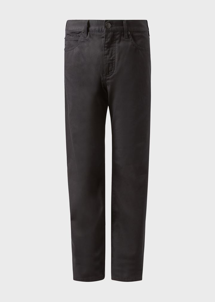 Regular fit trousers in stretch cotton gabardine Regular fit trousers in stretch cotton gabardine