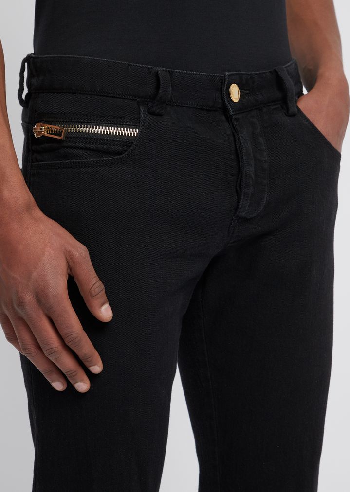 J09 vintage denim jeans with red label and golden details | Man ...