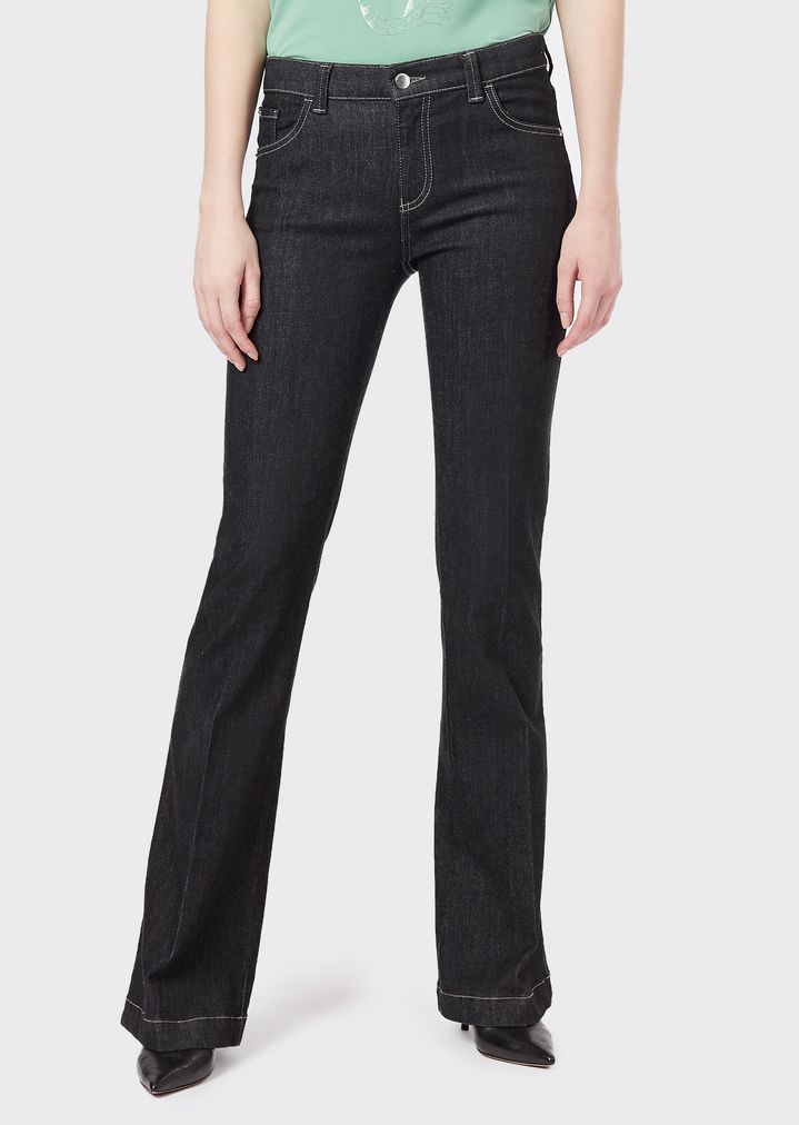 j02-flared-jeans-in-stretch-denim j02-flared-jeans-in-stretch-denim