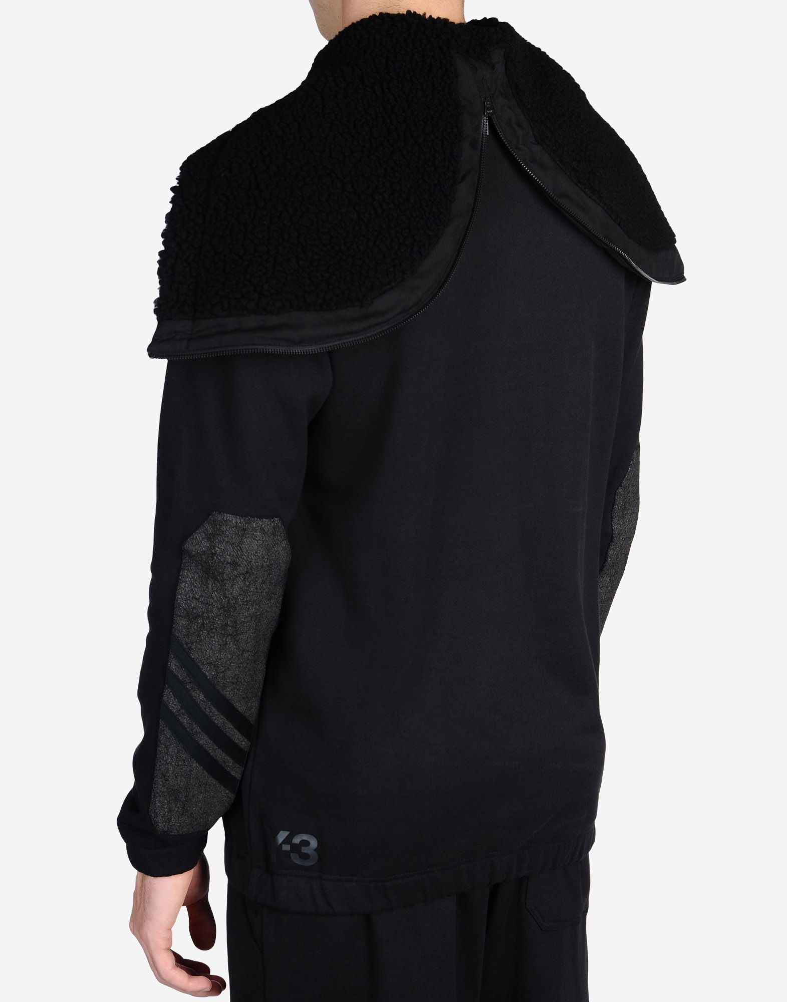 sherpa hooded sweatshirt