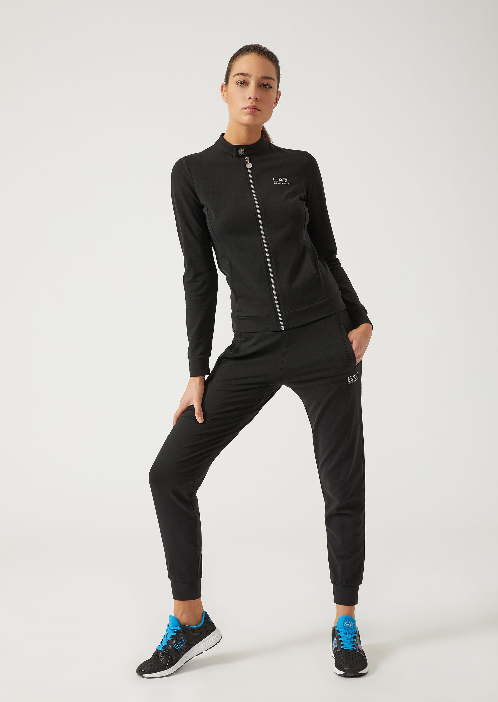 womens grey armani tracksuit