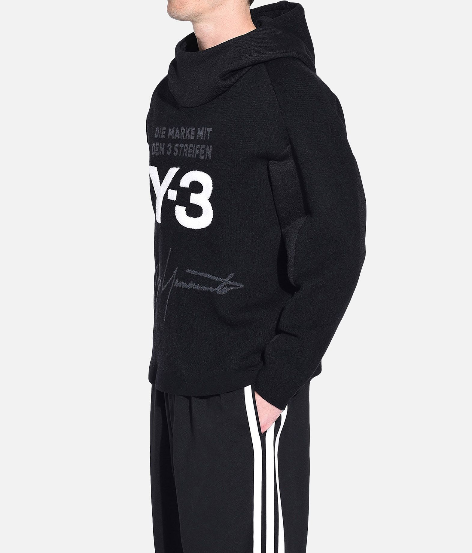 y3 stacked logo hoodie