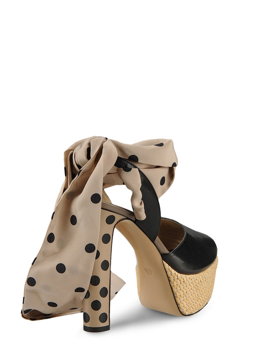 moschino belt platform sandals