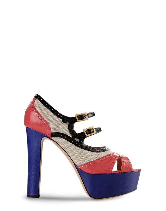 moschino belt platform sandals