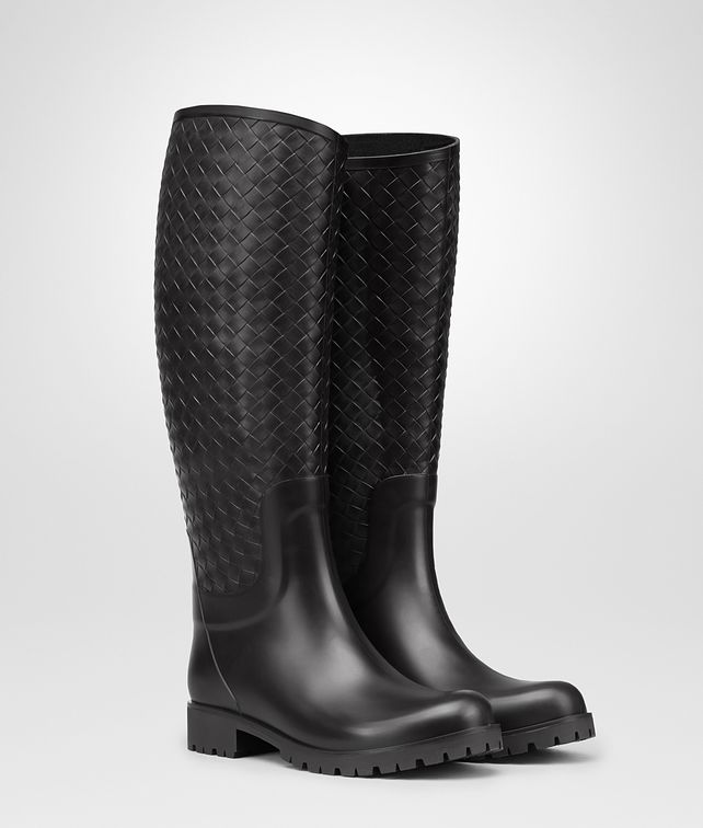 BOTTEGA VENETA NERO RUBBER RAINBOOT Boots Woman fp