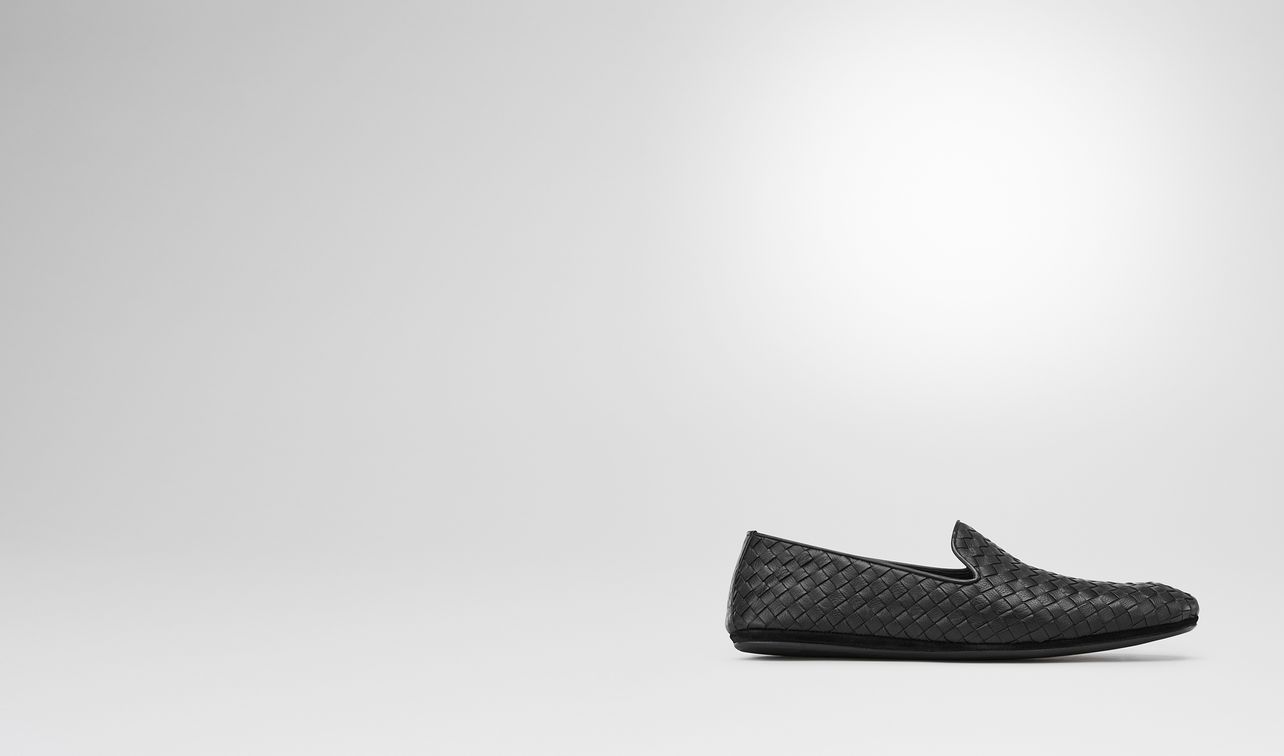 fiandra slipper in nero intrecciato calf landing