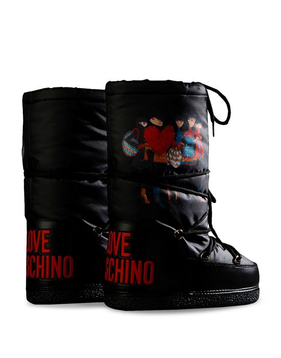 love moschino platform ankle boots