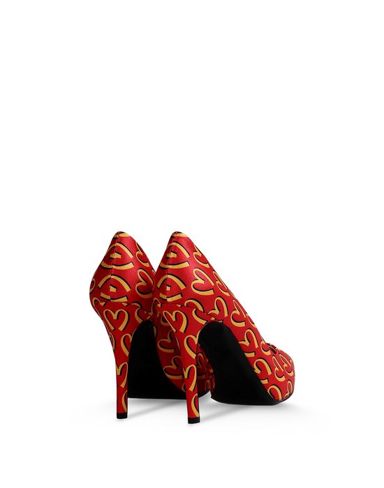 red moschino heels