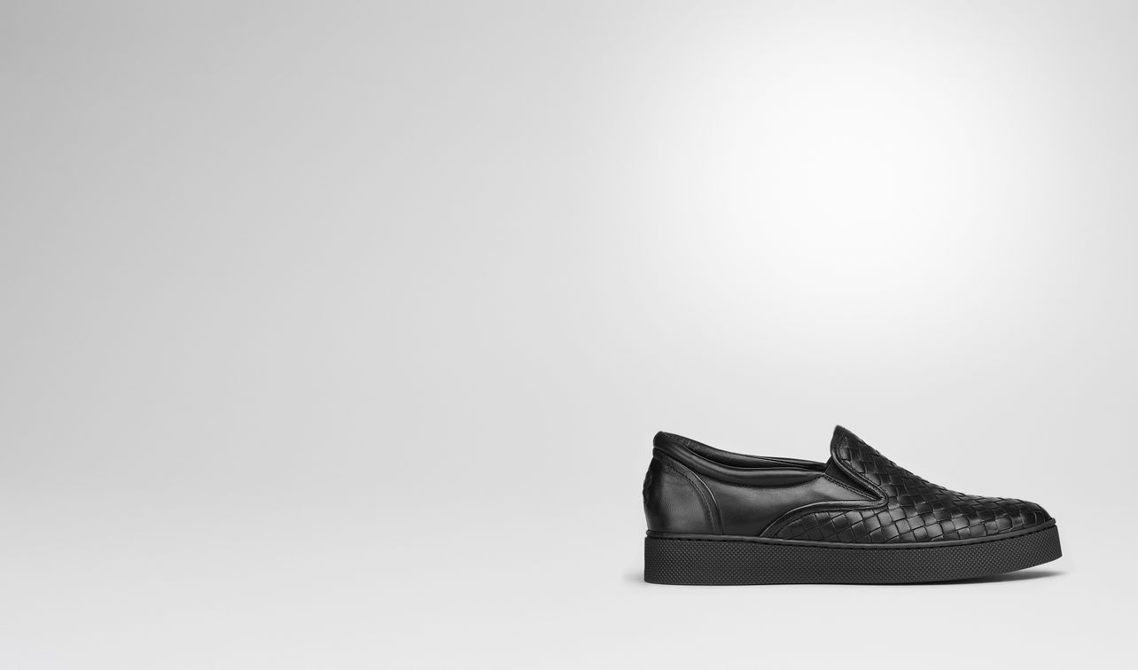 dodger sneaker aus intrecciato nappa in nero landing