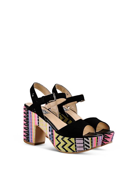 moschino belt platform sandals