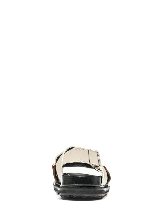 Fussbett Marni Fussbett in calfskin with typical Marni rope-and-rubber bottom Woman