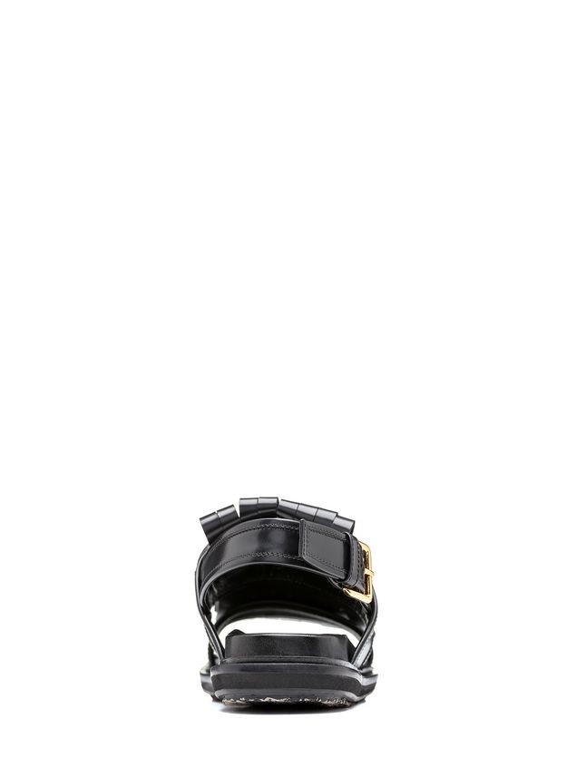 Fussbett Marni Fussbett in calfskin with staggered double fringes Woman