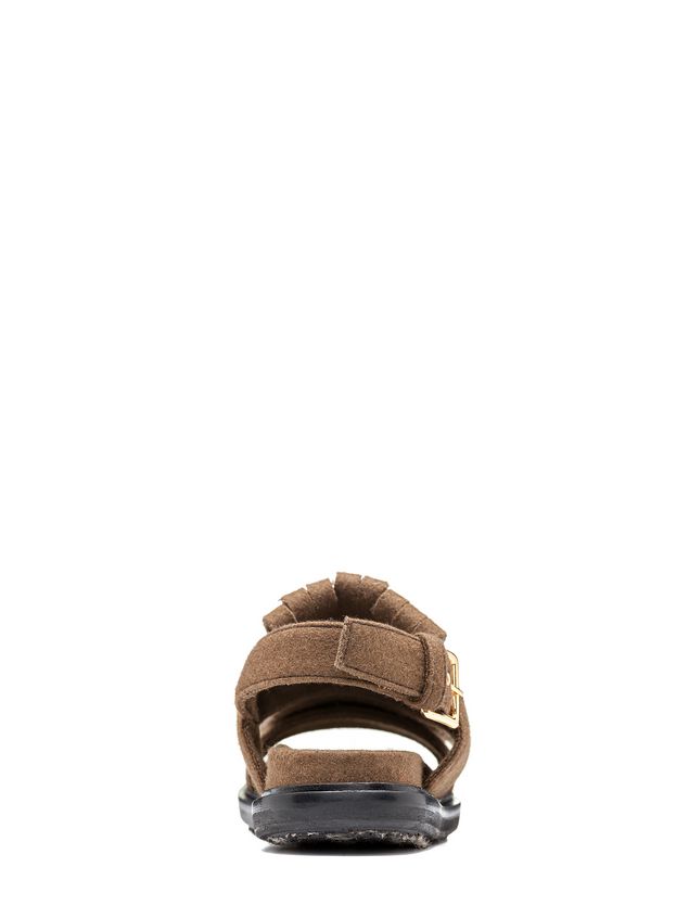 Fussbett Marni Fussbett in heavy felt with double fringes Woman