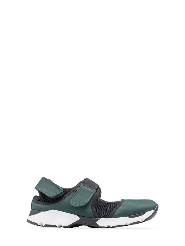 Sneaker In Green Fabric from the Marni Fall/Winter 2019 collection ...