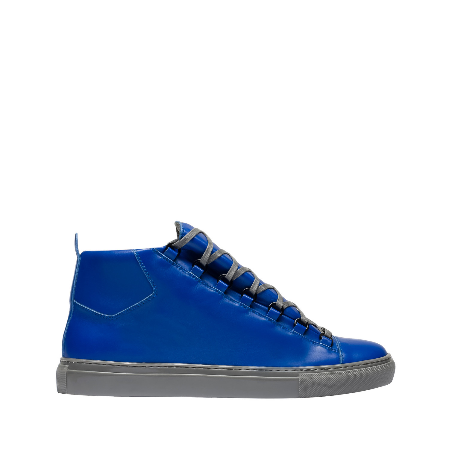 Balenciaga Smooth Nappa High Sneakers | Electric Blue | Men's Arena ...