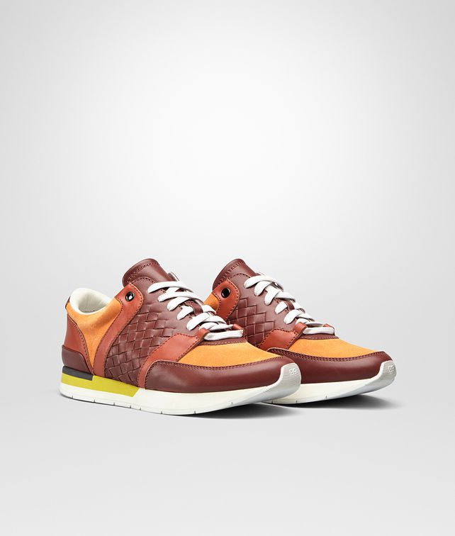 Bottega RUSSET PERSIMMON ARIZONA CALF RUNNING SNEAKER