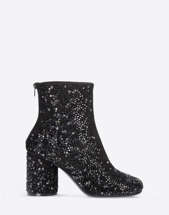 Maison Margiela Embellished Suede Ankle Boots Women