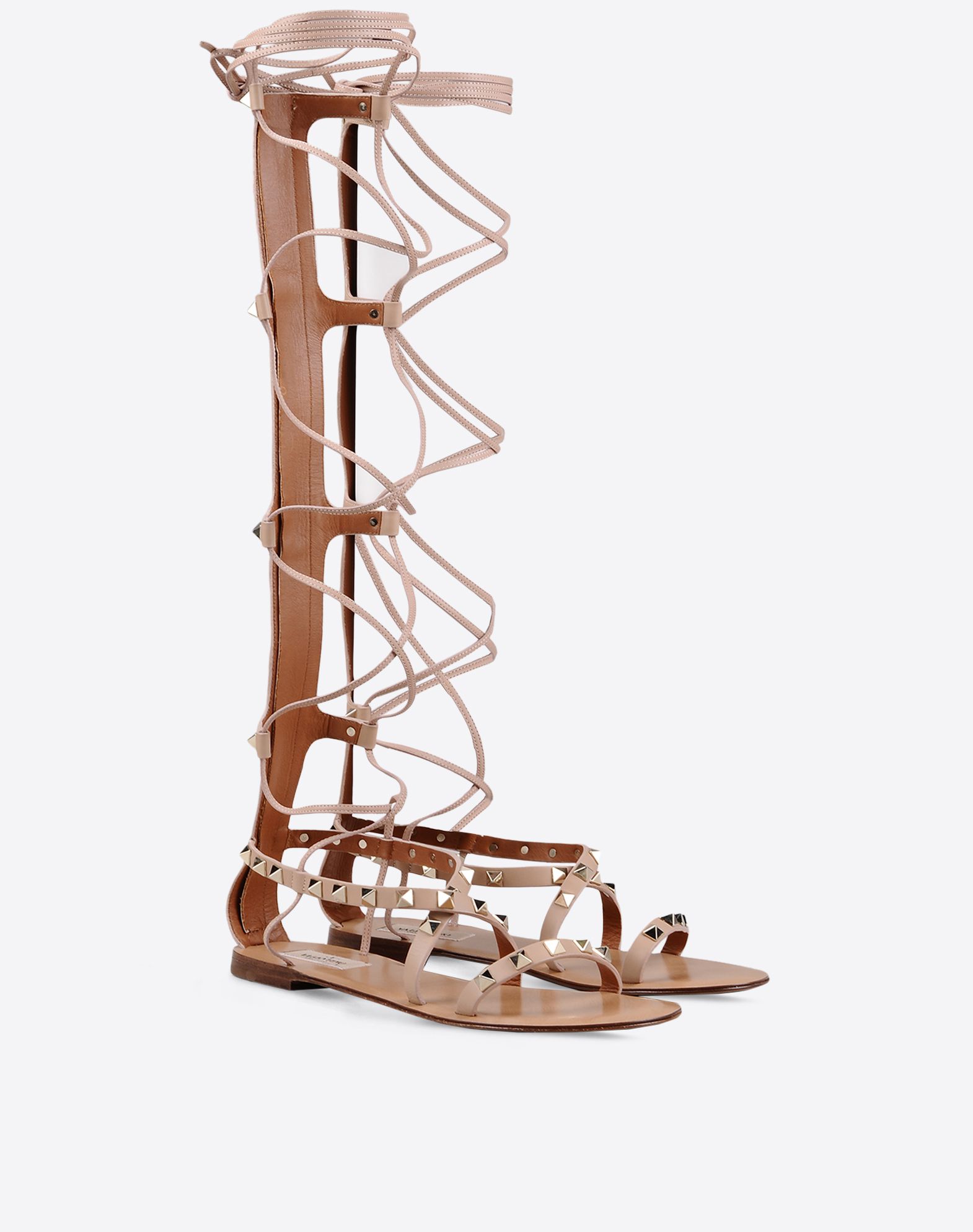 Valentino Garavani Rockstud Gladiator Sandal, Sandals for Women ...