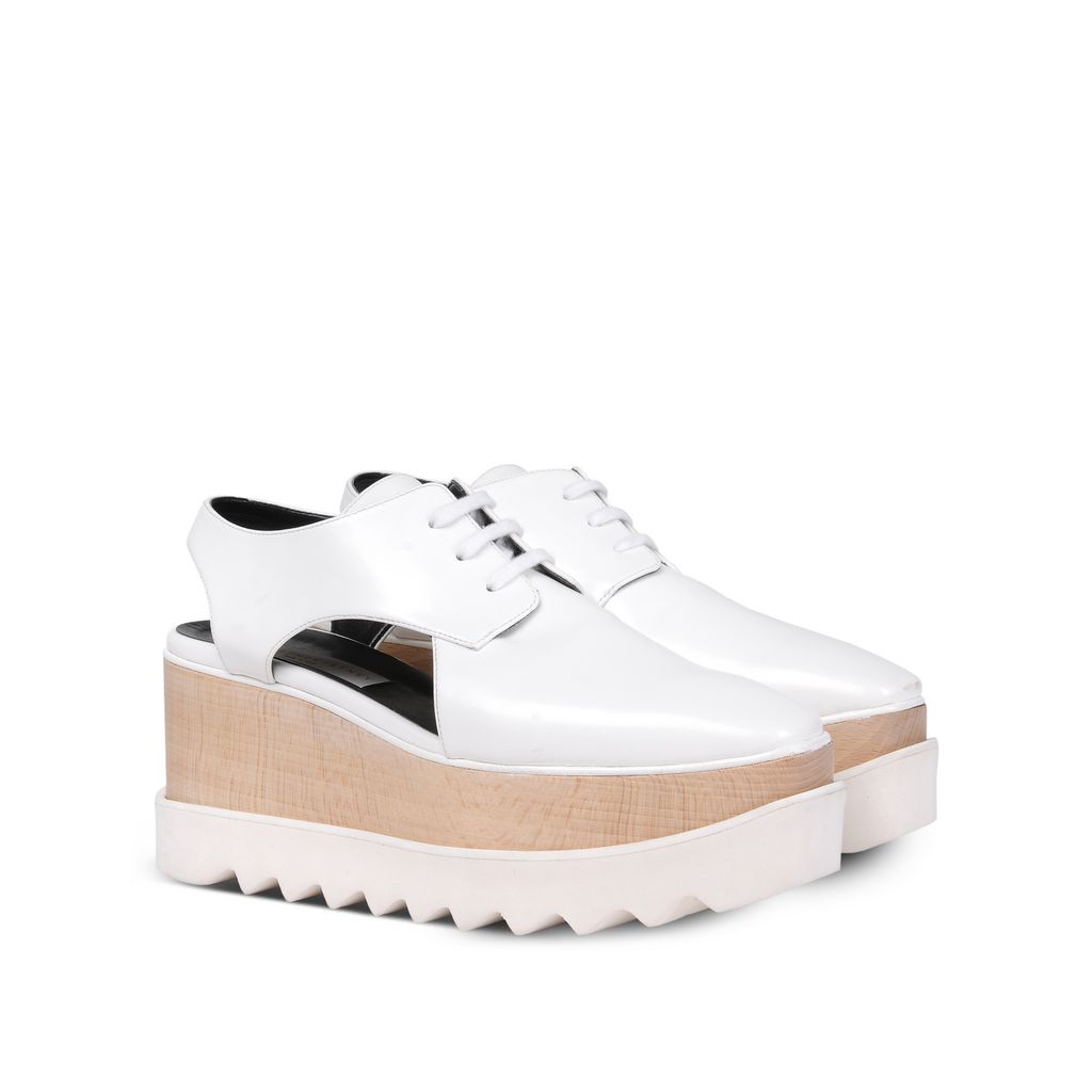 White Elyse Cut Out Shoes - Stella Mccartney