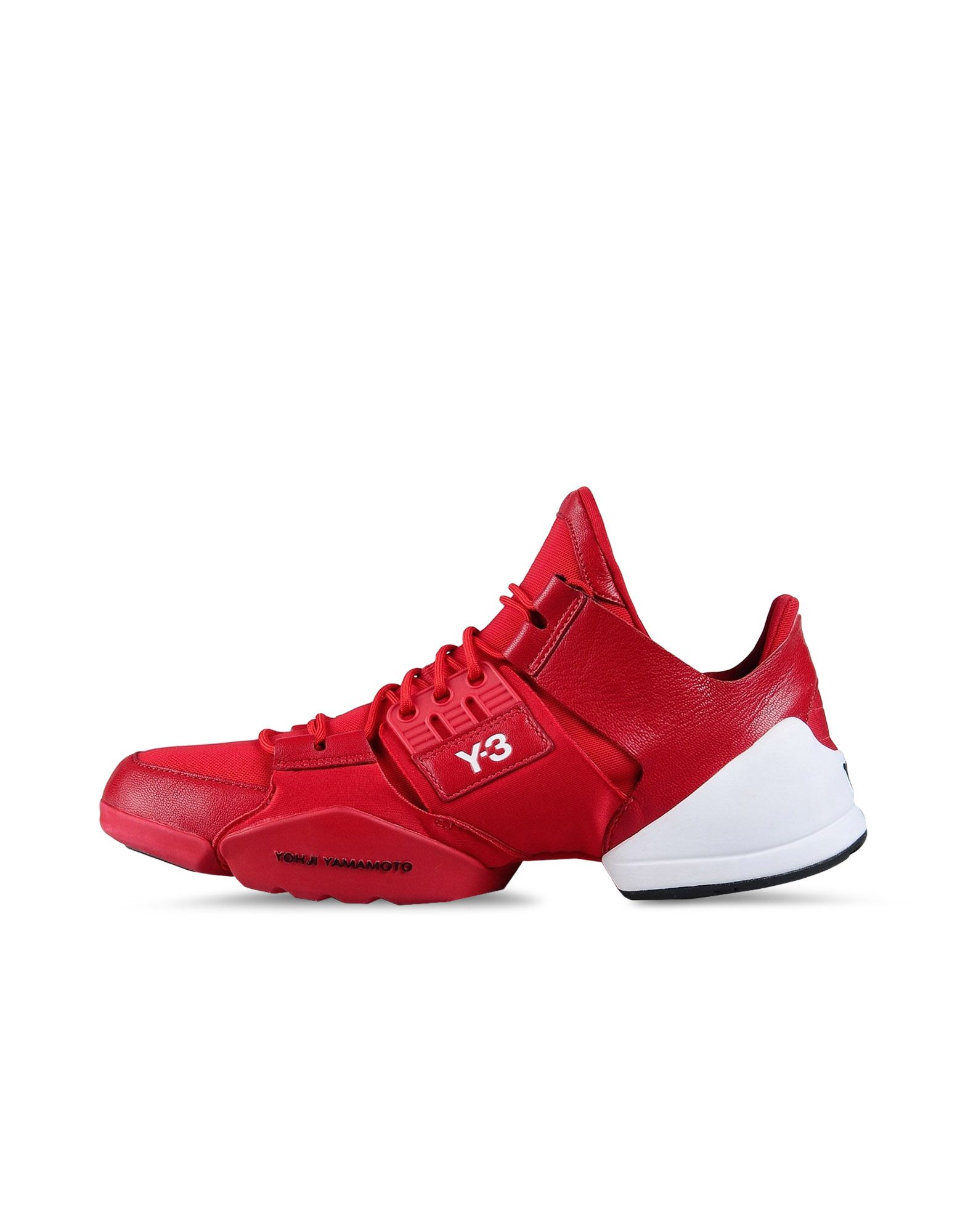 y3 red sneakers