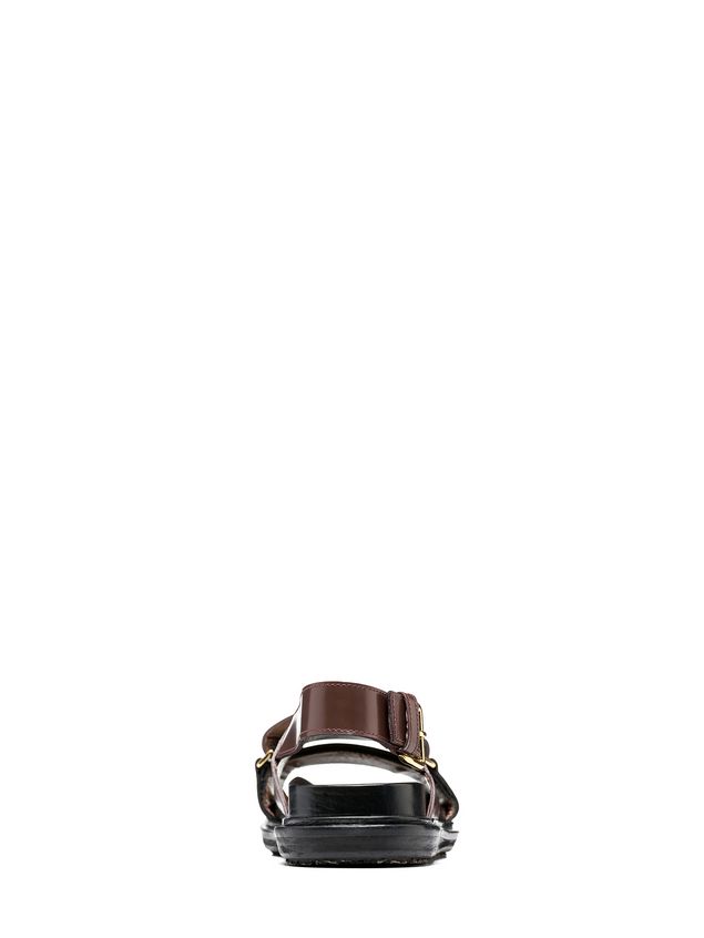 Fussbett Marni Criss-cross fussbett in calfskin Woman