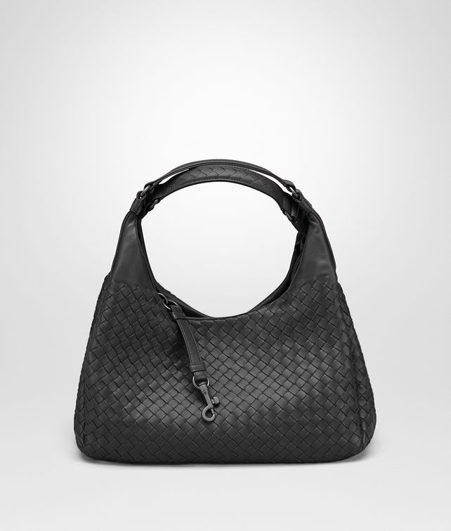 Bottega Veneta® ‎ - ‎NERO INTRECCIATO NAPPA MEDIUM CAMPANA BAG ‎