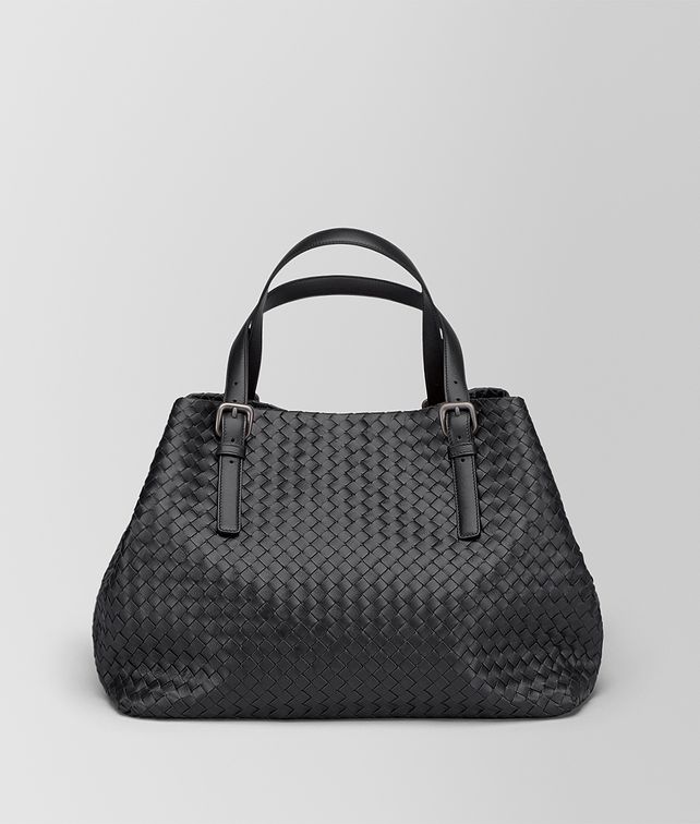 BOTTEGA VENETA NERO INTRECCIATO NAPPA LARGE CESTA BAG Tote Bag Woman fp