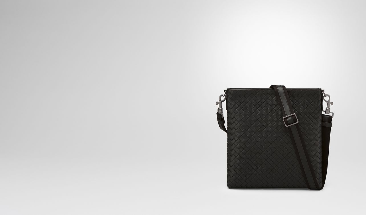 nero intrecciato small messenger bag landing
