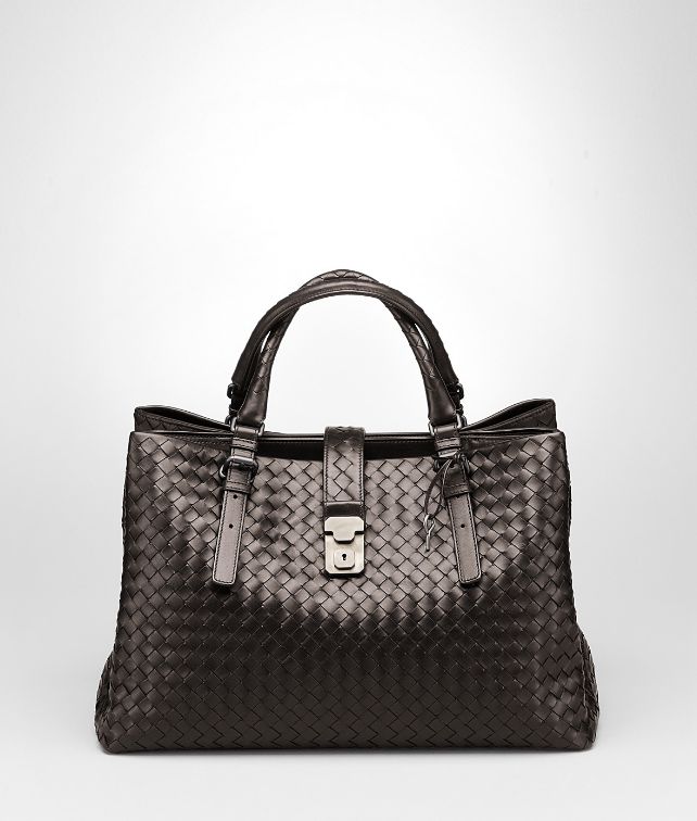 Bottega Veneta® ‎ - ‎Moro Light Calf Intrecciato Roma Bag ‎