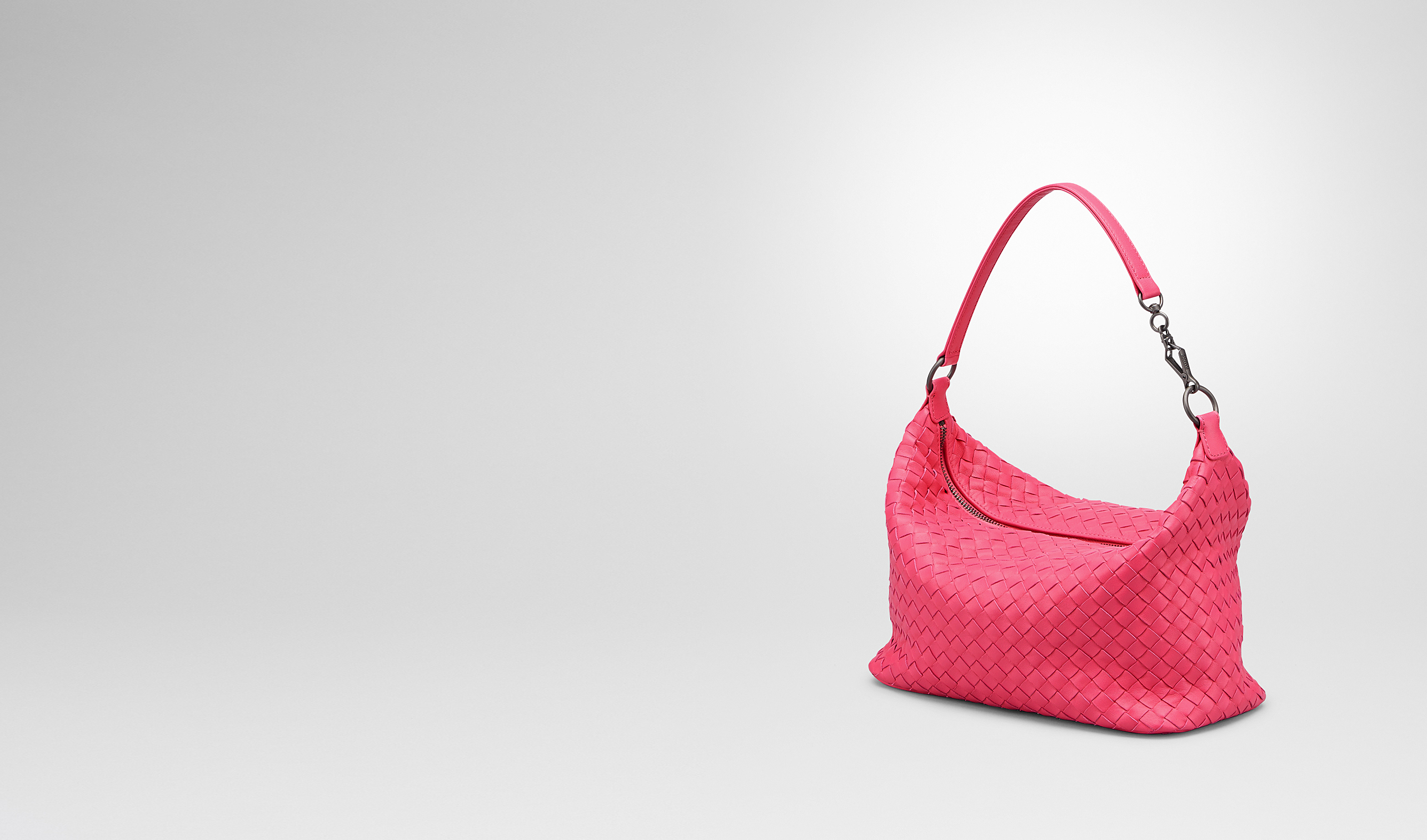 Bottega Veneta® - Rosa Shock Intrecciato Nappa Bag