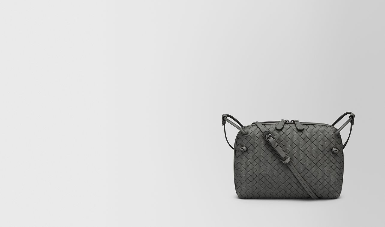 light grey intrecciato nappa leather nodini bag landing