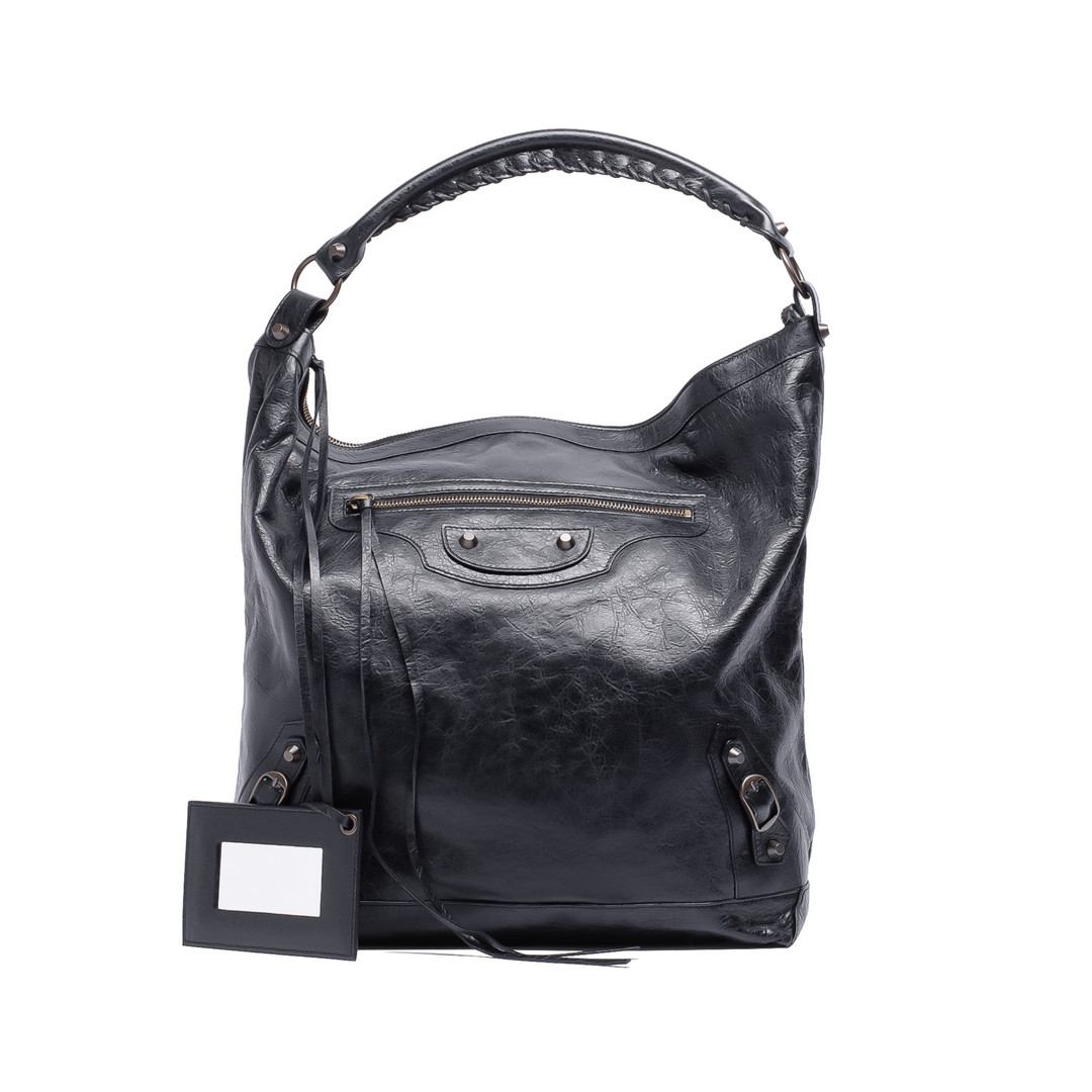 sac balenciaga daim gris