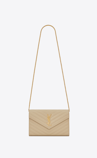 ysl clutch gold chain