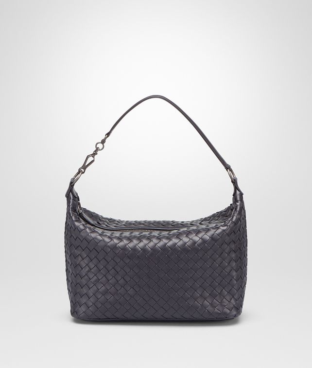 BOTTEGA VENETA BORSA A SPALLA PICCOLA IN INTRECCIATO NAPPA TOURMALINE Shoulder Bag Donna fp