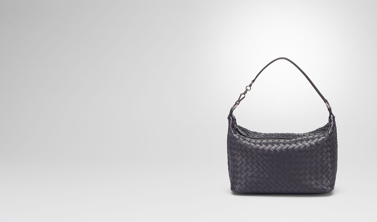 tourmaline intrecciato nappa small shoulder bag landing