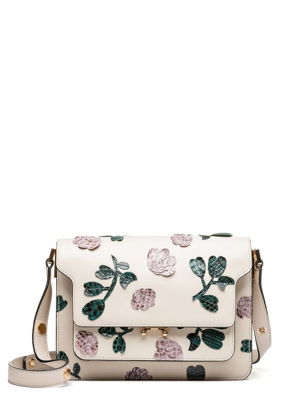 TRUNK Bag In Calfskin With Flower Applications In Python ‎ from the ...