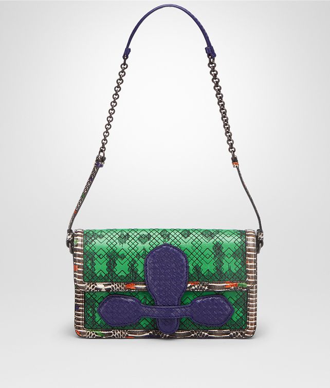 BOTTEGA VENETA SHOULDER BAG IN IRISH EXOTIC SKIN Shoulder Bag Woman fp