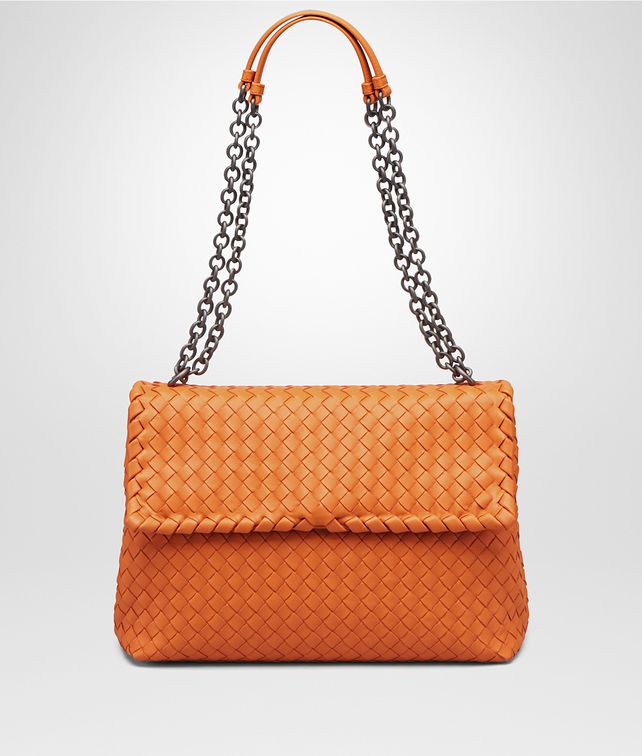 Bottega Veneta Medium Olimpia Bag In Persimmon Intrecciato Bottega Veneta Medium Olimpia Bag In Persimmon Intrecciato Na Shoulder Pickupinshipping Info