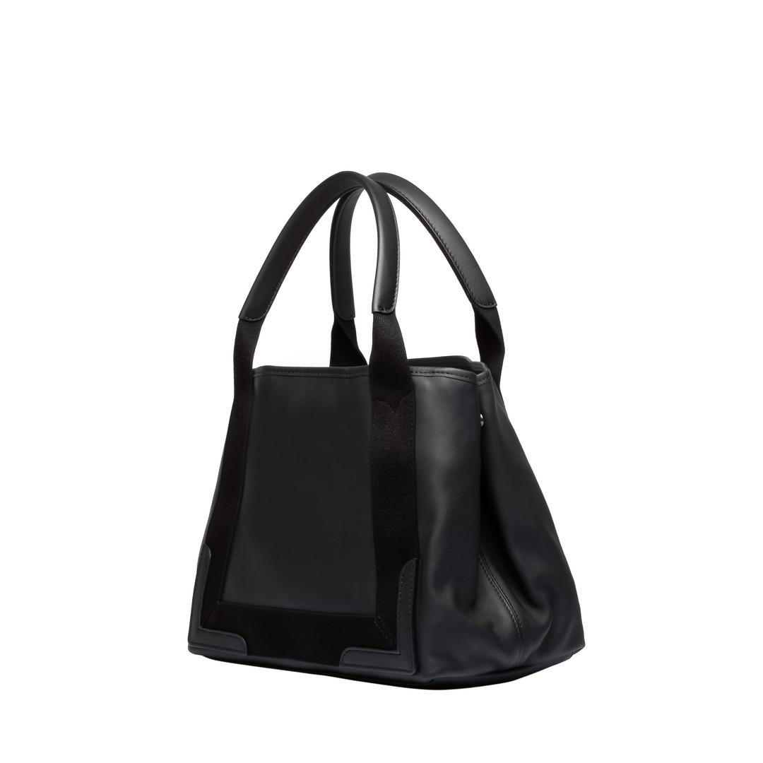 Balenciaga Leather Navy Cabas S | Black | Women's Navy Handbag
