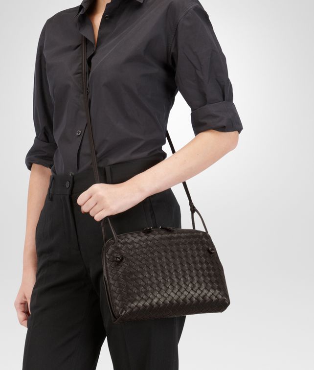 bottega veneta intrecciato leather shoulder bag