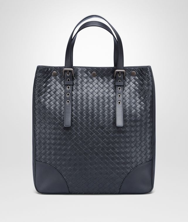 BOTTEGA VENETA LIGHT TOURMALINE INTRECCIATO AQUATRE BAG Tote Bag Man fp