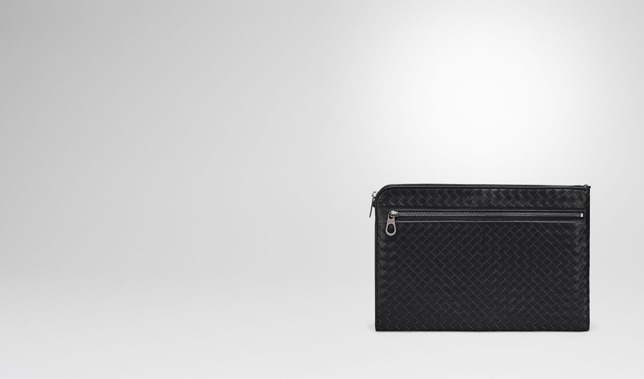 nero intrecciato small document case landing