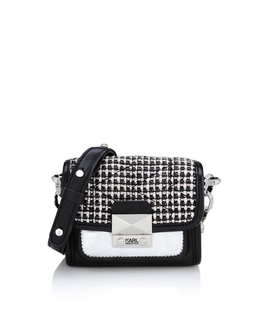 KARL LAGERFELD K/KUILTED TWEED MINI CROSSBODY 12_f
