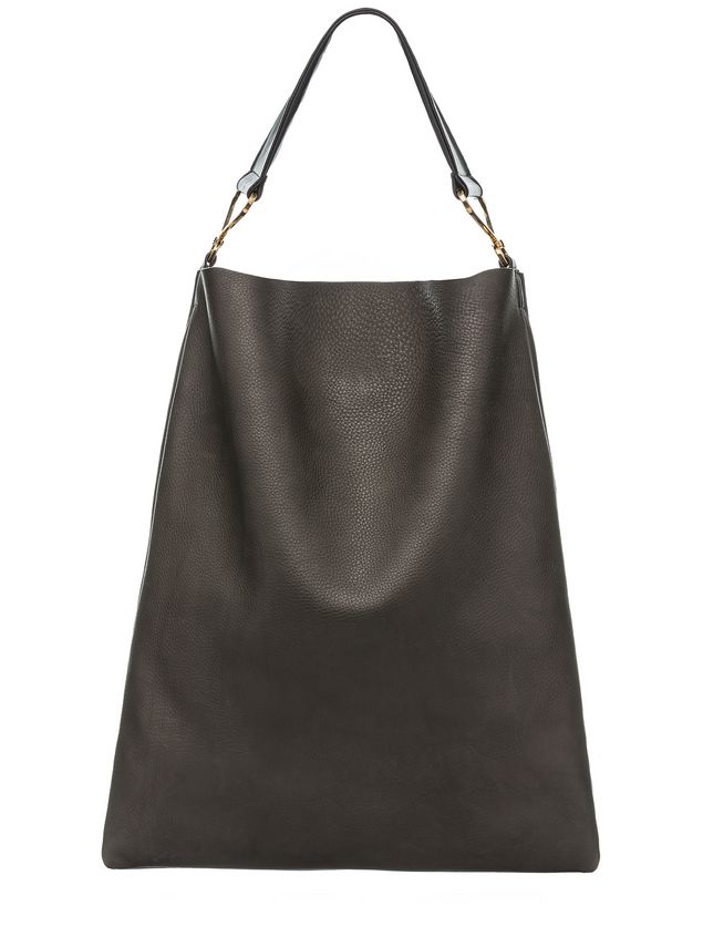 Totebag Marni Runway MAXI STRAP bag in tumbled calfskin Woman