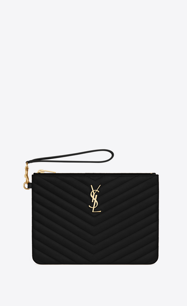 saint laurent quilted pouch