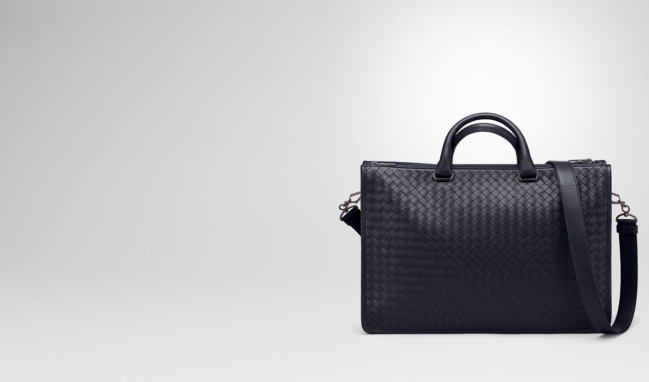 prusse intrecciato calf briefcase landing