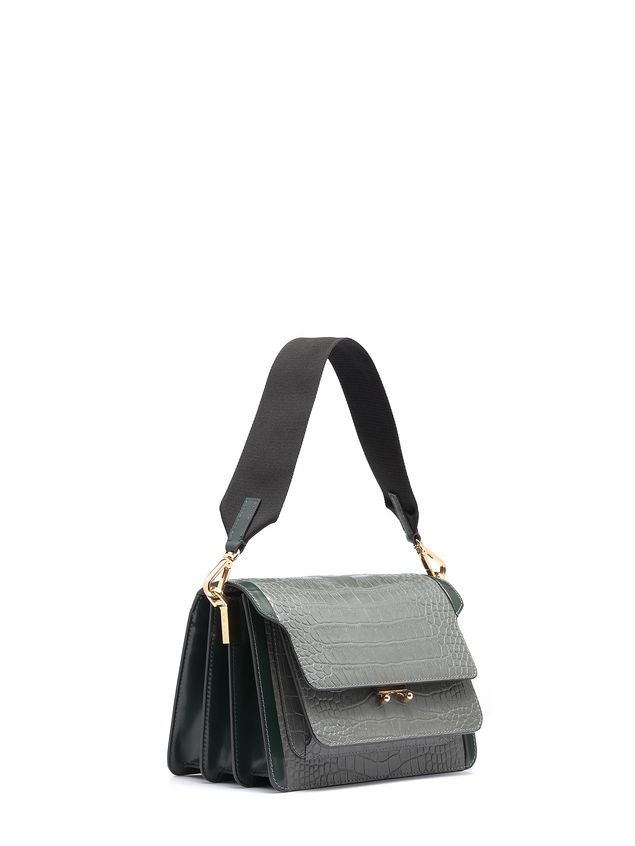Trunk Bag In Croc Print Calfskin Marni Marni Trunk Bag In Croc Print Calfskin Woman 2
