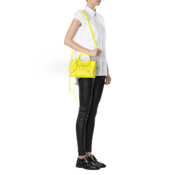 balenciaga mini city yellow