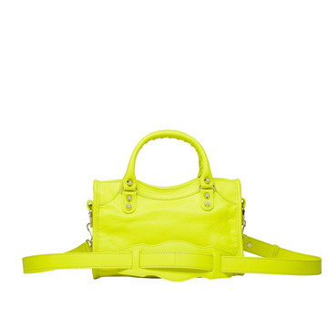 balenciaga mini city yellow