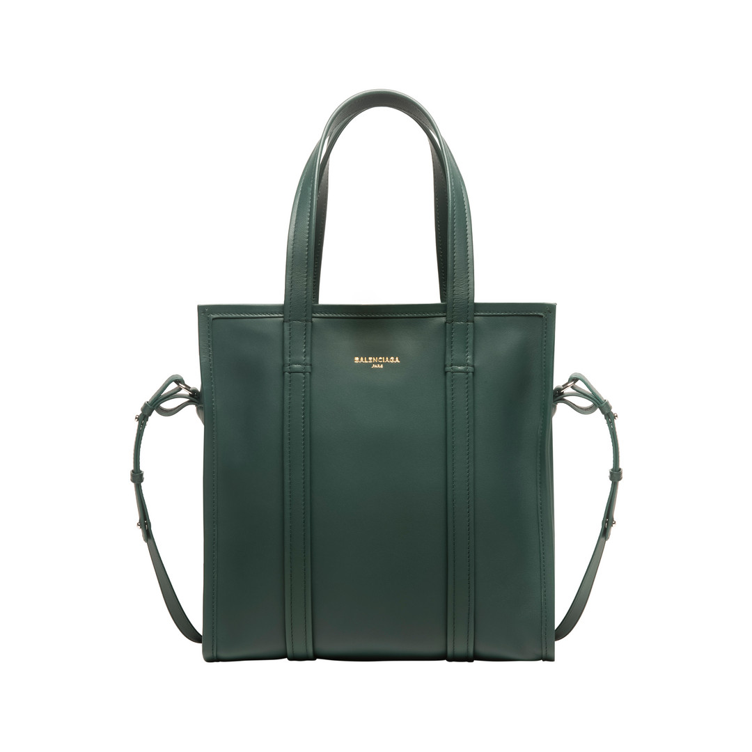 Balenciaga Bazar Shopper S - DARK GREEN - Women's Bazar Handbags